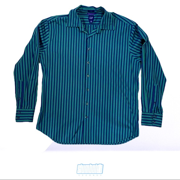 GAP Other - Vintage GAP Premium Striped Button Up Dress Shirt